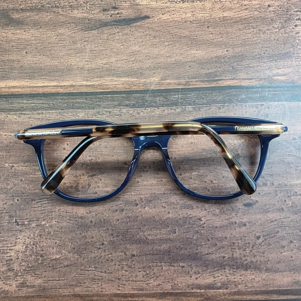 Banana Republic Roseanne PJP Navy Blue Tortoise Cat Eye Eyeglasses Frames‎ 130
